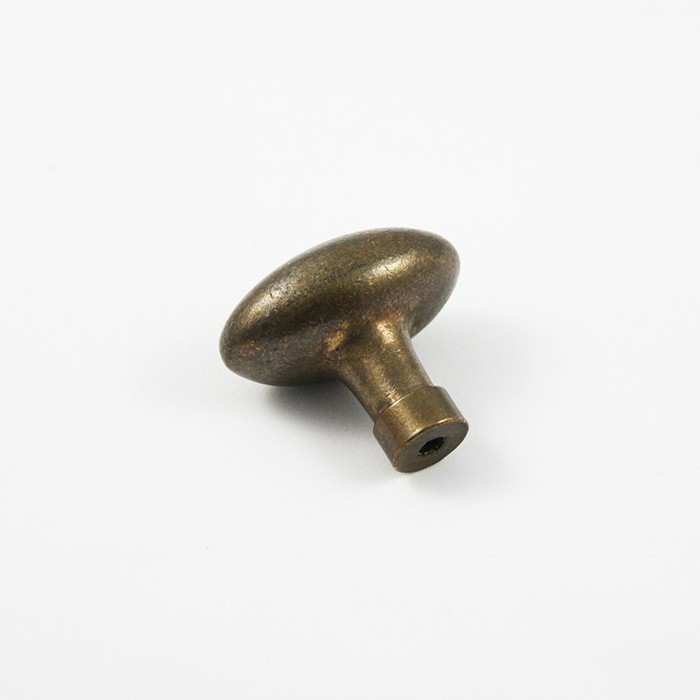 Knopf Oval Bronze Antik - Beschläge König